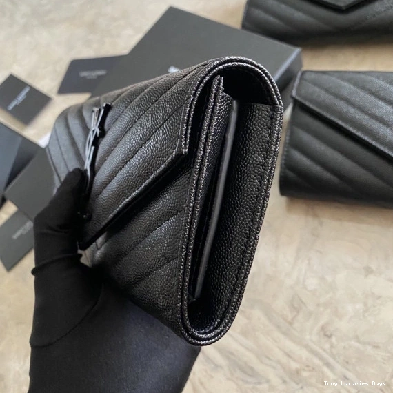 Tony Luxuries FLAP WALLET LARGE MONOGRAM YSL 0715